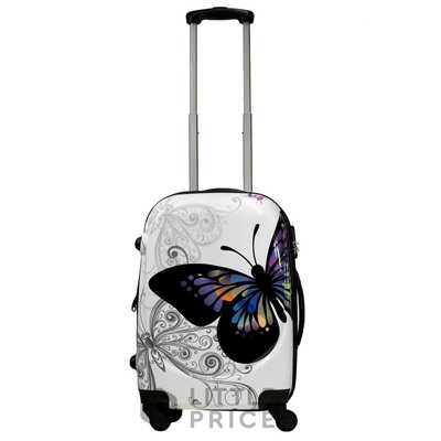 Чемодан Monopol Butterfly - white (S)