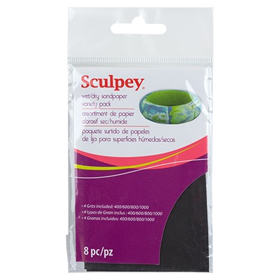 "Sculpey" Wet/dry sandpaper variety pack набор шлифовальной бумаги AS2010