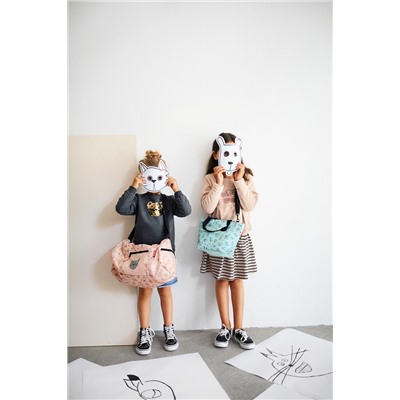 Сумка детская Shopper XS cats and dogs mint /бренд Reisenthel/