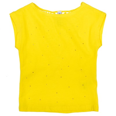 Желтая футболка для девочки 172159