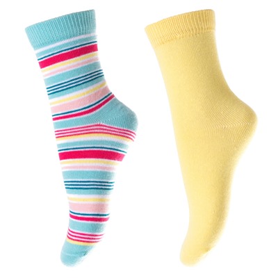 Желтые носки, 2 пары в комплекте для девочки 172040