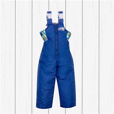Детский синий зимний костюм расцветки звезды: куртка и полукомбинезон арт.40-003-синий_звезды