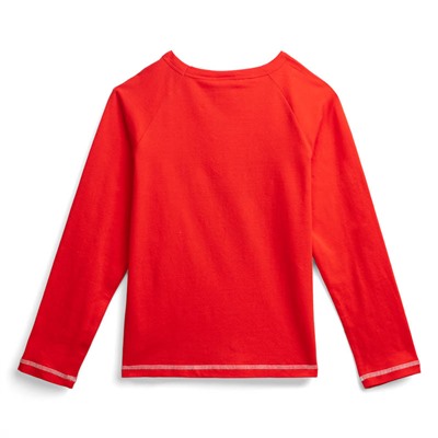 Красная футболка с длинным рукавом для мальчика 979427