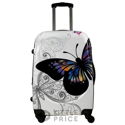 Чемодан Monopol Butterfly - white (L)