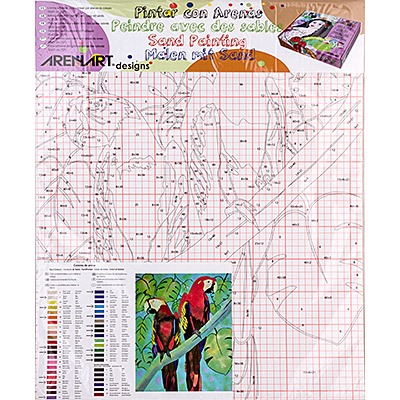 "ARENART" PRD12F Основа для раскрашивания цв.песком по номерам 50 x 61 см СК