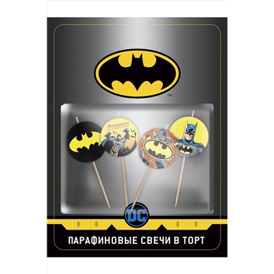 ND Play, Набор свечей для торта Batman 4 шт ND Play