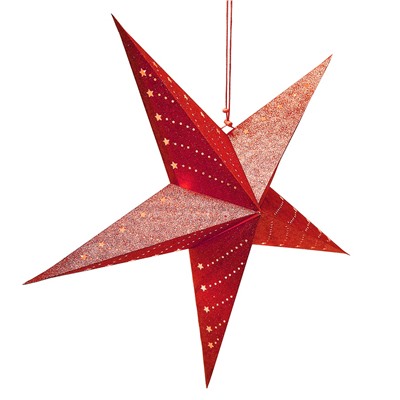 Светильник подвесной Star с кабелем 3,5 м и патроном под лампочку E14, 60 см., красный / Бренд: EnjoyMe /