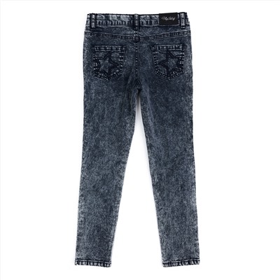 Серые брюки джинсовые для девочки 182008