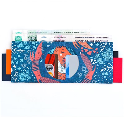 Бумажник Foxes / Бренд: New wallet /