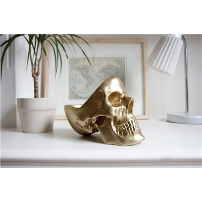Органайзер для мелочей Skull, золотой / Бренд: Suck UK /