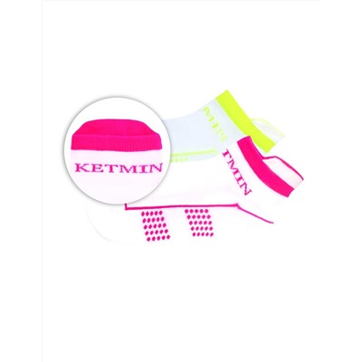 Носки KETMIN Exclusive цв.Белый/Салатовый; Белый/Розовый ( упак. 2 пары )