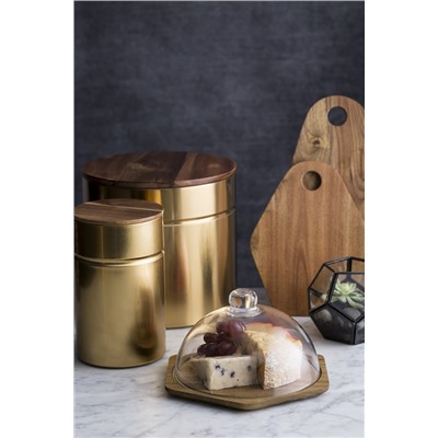 Тарелка для сыра деревянная с крышкой Modern Kitchen / TYPHOON/