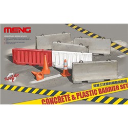 "MENG" SPS-012 "барьеры" CONCRETE & PLASTIC BARRIER SET 1/35