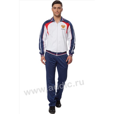 Addic Sport 10M-00-425 - Белый мужской спортивный костюм