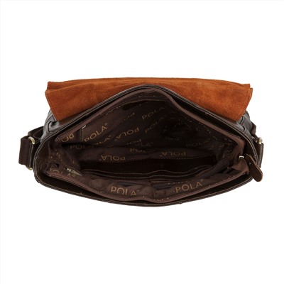 Мужская кожаная сумка 15812 коричневый