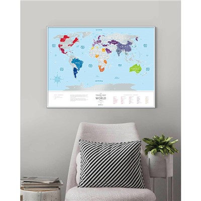 Карта Travel Map Silver World / Бренд: 1DEA.me /