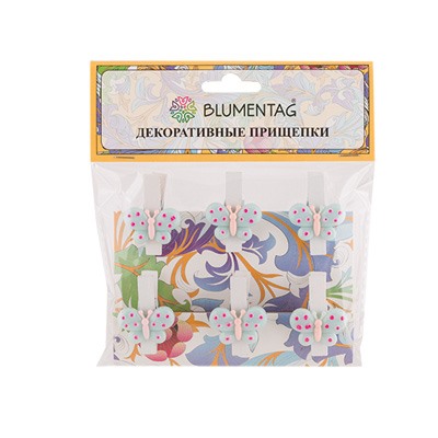 "Blumentag" WCRH-35 Декоративные прищепки 5 х 6 шт. 3.5 см СК