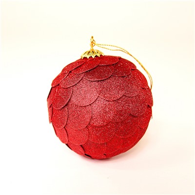 Шар новогодний декоративный Paper ball, красный / Бренд: EnjoyMe /