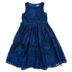 Синее платье для девочки 472003