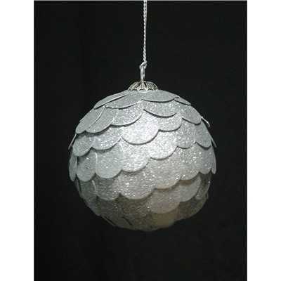 Шар новогодний декоративный Paper ball, серебрянный / Бренд: EnjoyMe /