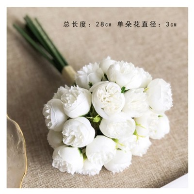 Искусственные цветы (27 чайных роз 28 см)