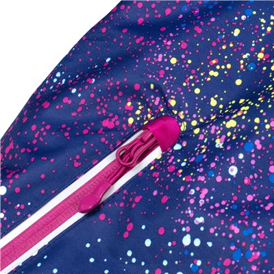 Фиолетовая куртка на флисе для девочки 389002