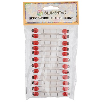 "Blumentag" WCLS-35 Декоративные прищепки 5 х 24 шт. 3.5 см