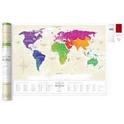 Карта Travel Map Gold World RU / Бренд: 1DEA.me /