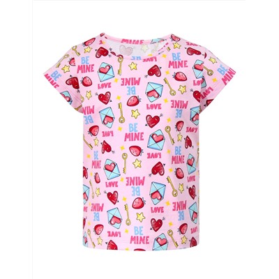 Пижама детская KETMIN BE LOVE MINE цв.Розовый (Футболка/Шорты)