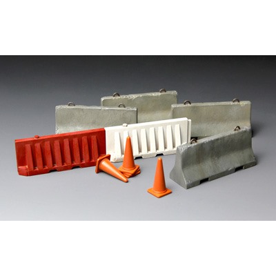 "MENG" SPS-012 "барьеры" CONCRETE & PLASTIC BARRIER SET 1/35