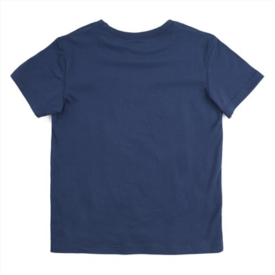Темно-синяя футболка для мальчика 181107