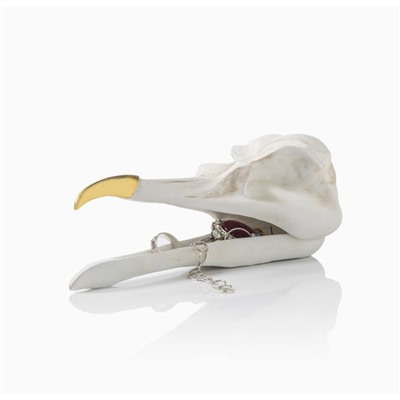 Шкатулка для украшений Bird Skull (белый) / Бренд: Suck UK /
