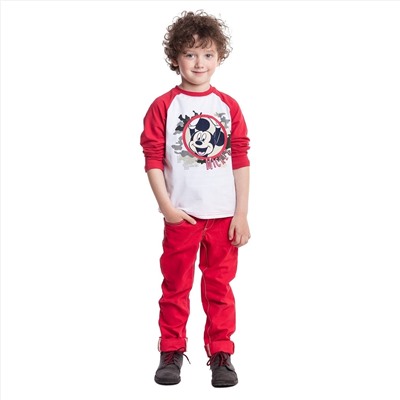 Красная футболка с длинным рукавом для мальчика 561001
