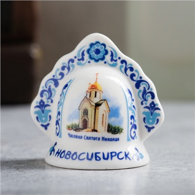 Колокольчик в виде кокошника «Новосибирск. Часовня Святого Николая»