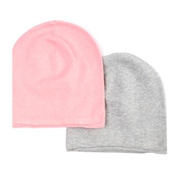 Розовая шапка 2 шт. в комплекте для девочки 382097