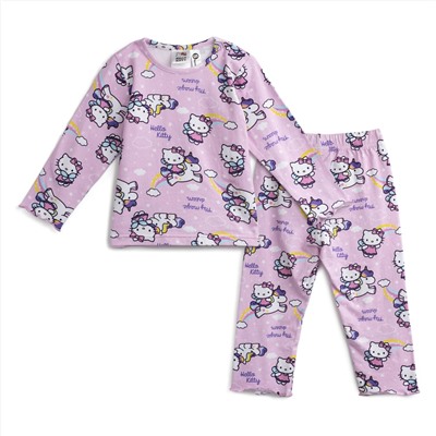 698011  пижама футболка, брюки (кроеный трикотаж) для девочек