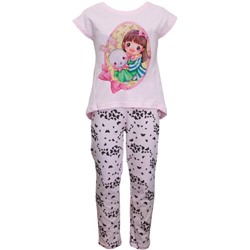 Пижама для девочки с коротким рукавом ПК-46