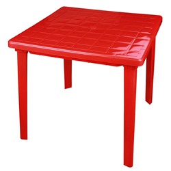 Стол квадратный красный М2595