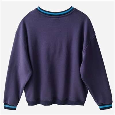 Свободный хлопковый пуловер с начесом MOUSSY