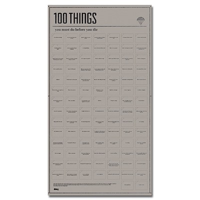 Постер «100 вещей, которые нужно сделать прежде чем умереть» / Бренд: Doiy /