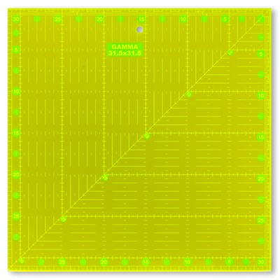 "Gamma" Линейка для пэчворка RL-002 31.5 x 31.5 см в пакете с еврослотом пластик