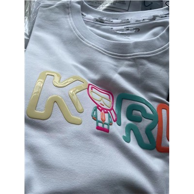 Хлопковая футболка с длинным рукавом KARL