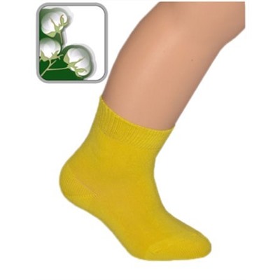 Детские белые и желтые носки , хлопок арт.8с320