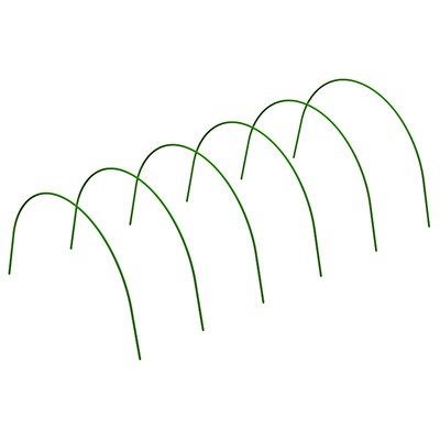 Дуги для парника 1,7м (пруток), труба д1см, s0,5мм, 6 штук в комплекте, металл окрашенный (Россия)