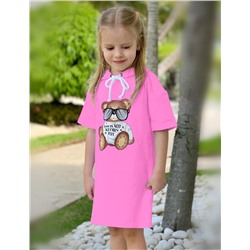 Платье-Туника для девочки KETMIN МИШКА TOY цв.Розовый