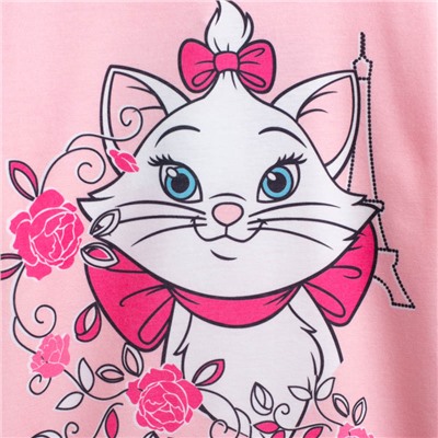 Розовая футболка с длинным рукавом для девочки 979402