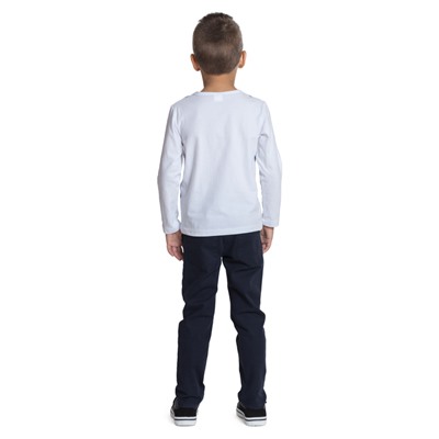 Белая футболка с длинным рукавом для мальчика 471009