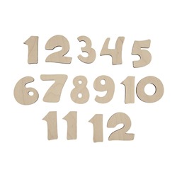 Заготовки для декорирования "Mr. Carving" ВД-295 Набор "Декоративные цифры 1-12" фанера 4 см .
