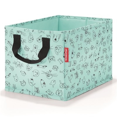 Коробка для хранения детская Storagebox cats and dogs mint / Бренд: Reisenthel /