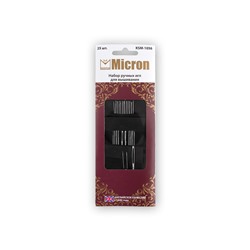 Иглы для шитья ручные "Micron" набор для вышивания KSM-1056 в блистере 25 шт. .